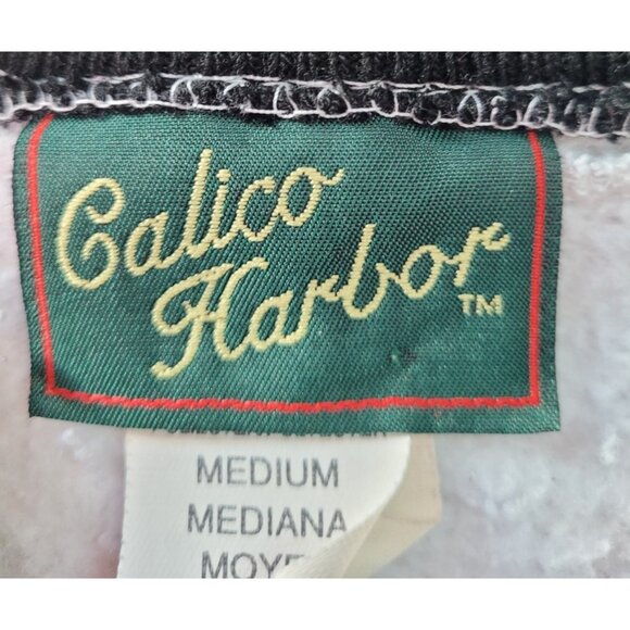 Vtg 90s Kitty Cat Double Crewneck Sweatshirt Medium Grandma Core Cats Birds USA - Picture 7 of 15